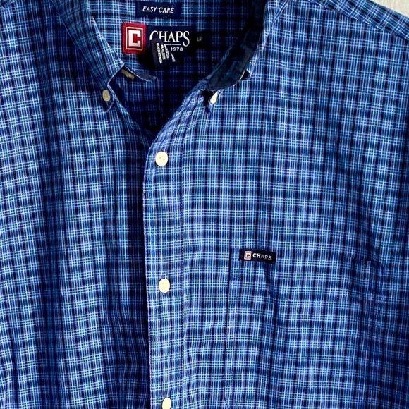 Chaps Easy Care Long Sleeve Button Down Shirt Men's Large - Picture 8 of 8